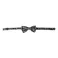 Dolce & Gabbana Black Floral Silk Adjustable Neck Men Bow Tie
