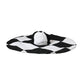 Dolce & Gabbana Black White Checkered Wide Brim Floppy Hat