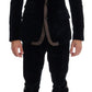Dolce & Gabbana Blue Velvet Two Button Slim 3 Piece Suit