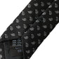 Dolce & Gabbana Black Jacquard Patterned Silk Adjustable Men Tie
