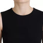 Dolce & Gabbana Black Dress Sheath Flare Viscose Dress