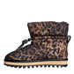 Dolce & Gabbana Brown Leopard Ankle Boots Padded Shoes