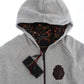 Billionaire Italian Couture Gray Cotton Hooded Sweatsuit