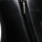 Dolce & Gabbana Black Leather Ankle Boots Booties Shoes