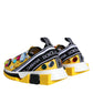 Dolce & Gabbana Yellow Sorrento Crystals Sneakers Womens Shoes