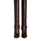 Dolce & Gabbana Brown Leather Gold Tone Logo High Boots Shoes