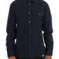 John Galliano Blue Casual Cotton Long Sleeve Shirt