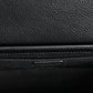 Versace Black Grainy Calf Leather Logo Crossbody Shoulder Bag