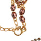 Dolce & Gabbana Gold Tone Brass Crystal Embellished Belt