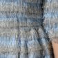 Dolce & Gabbana Light Blue Silver Jacquard A-line Midi Dress