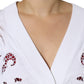 Dolce & Gabbana White Viscose Floral Cut Out Cardigan Sweater