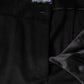 Dolce & Gabbana Black Cashmere Mid Waist Women Boot Cut Pants