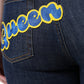 Dolce & Gabbana Dark Blue QUEEN Cotton Skinny Denim Jeans