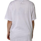 Dolce & Gabbana White Crystal Neckline Embellished Printed T-shirt