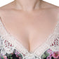 Dolce & Gabbana Black Floral Lace Short Sleeves Blouse Top
