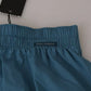 Dolce & Gabbana Blue Cotton Regular Boxer Shorts Underwear