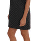 Dolce & Gabbana Gray Polka Dotted Wool Stretch Dress