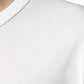 Dolce & Gabbana White Logo Embossed Cotton Crewneck T-shirt