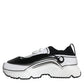 Dolce & Gabbana White Black Logo Plaque Daymaster Sneakers Shoes