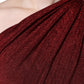 Dolce & Gabbana Red One Shoulder Pleated A-line Mini Dress
