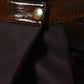 Dolce & Gabbana Brown Virgin Wool Mid Waist A-line Mini Skirt
