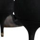 Dolce & Gabbana Black Suede Ankle Strap Heels Pumps Shoes