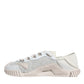 Dolce & Gabbana White Lace NS1 Low Top Sneaker Sports Shoes
