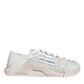 Dolce & Gabbana White Lace NS1 Low Top Sneaker Sports Shoes