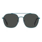 Polaroid Blue Stainless Steel Sunglasses