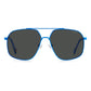 Polaroid Blue Stainless Steel Sunglasses