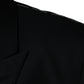 Dolce & Gabbana Black Wool Single Breasted Men Coat Blazer