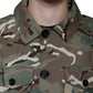 Dolce & Gabbana Multicolor Camouflage Collared Coat Jacket