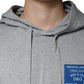 Dolce & Gabbana Gray Cotton Logo Hooded Sweatshirt Sweater