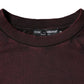 Dolce & Gabbana Maroon Logo Crew Neck Men Sweatshirt Sweater