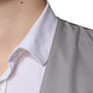 Dolce & Gabbana Light Gray Wool Formal Dress Waistcoat Vest
