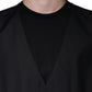 Dolce & Gabbana Black Wool Waistcoat Dress Formal Vest