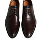 Dolce & Gabbana Brown Leather Lace Up Men Derby Formal Shoes