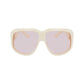Longchamp White Acetate Sunglasses