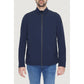 Suns Blue Nylon Full-Length Jacket