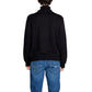 Armani Exchange Black Cotton Turtleneck
