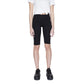Icon Black Cotton Bermuda Shorts