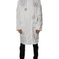 Dolce & Gabbana White Hooded Parka Polyester Trench Coat Jacket
