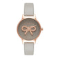 Olivia Burton Gray Artificial Leather Dress Watch