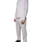 Dolce & Gabbana White Wool Silk 3 Piece SlimFit Formal Suit
