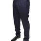 Dolce & Gabbana Blue Wool Skinny Formal Dress Pants