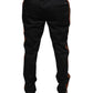 Dolce & Gabbana Black Cotton Stretch Skinny Men Dress Pants
