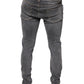 Dolce & Gabbana Dark Gray Cotton Stretch Skinny Denim Jeans
