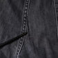 Dolce & Gabbana Dark Gray Tattered Cotton Skinny Denim Jeans