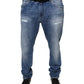 Dolce & Gabbana Blue Washed Cotton Stretch Men Denim Jeans