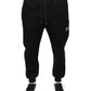 Dolce & Gabbana Black Modal DG Logo Jogger Men Sweatpants Pants